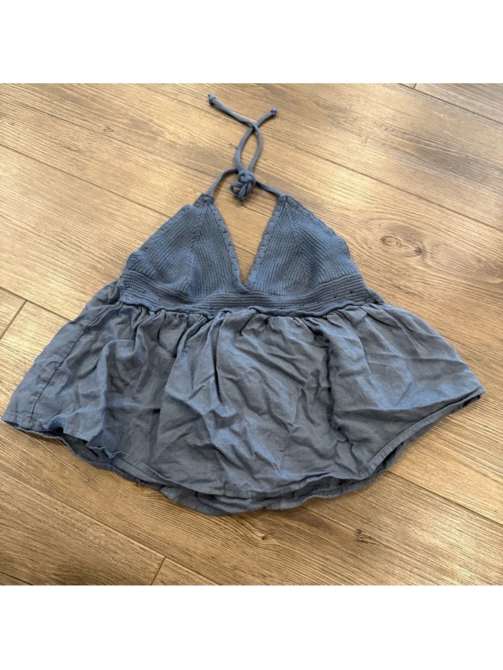 Subdued Y2K Crochet Babydoll Tank NWT